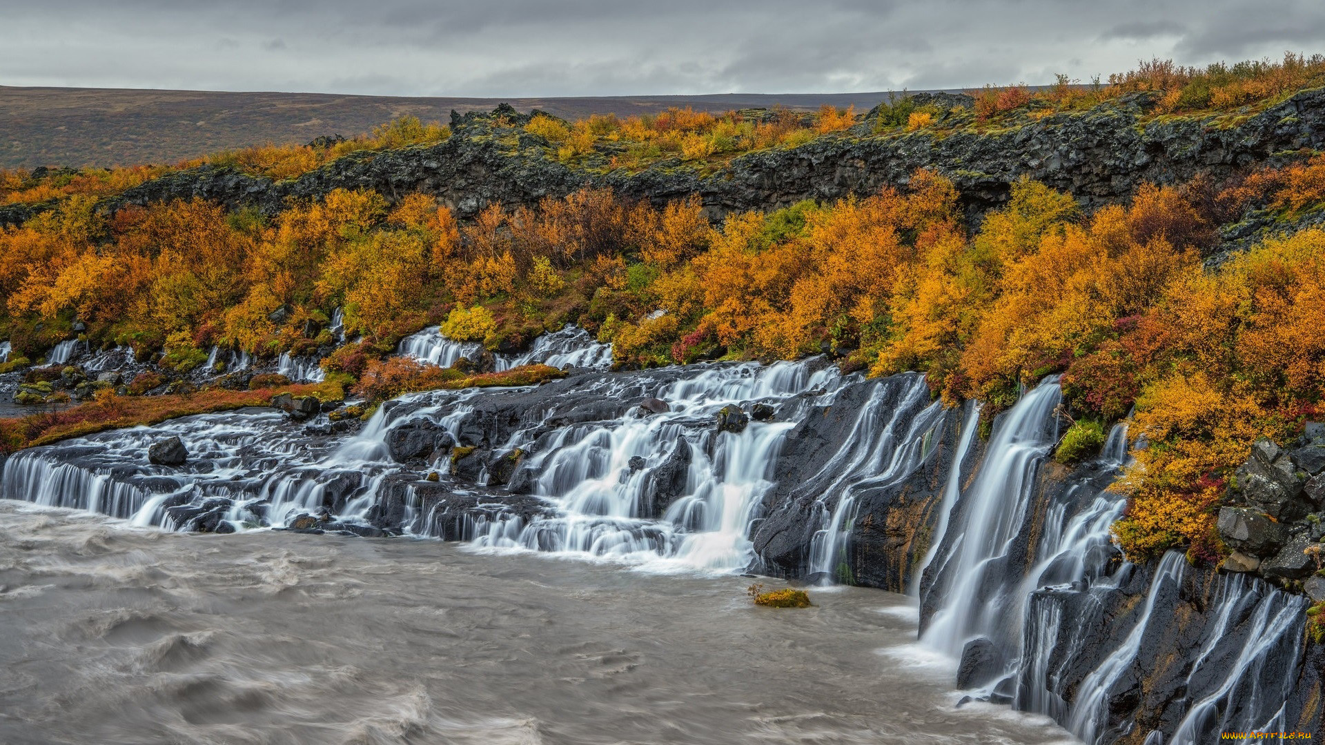 hraunfossar, iceland, , 